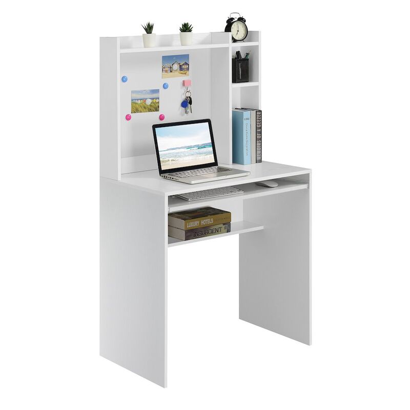 Convenience Concepts Designs2Go Student Desk with Magnetic Bulletin Board and Shelves