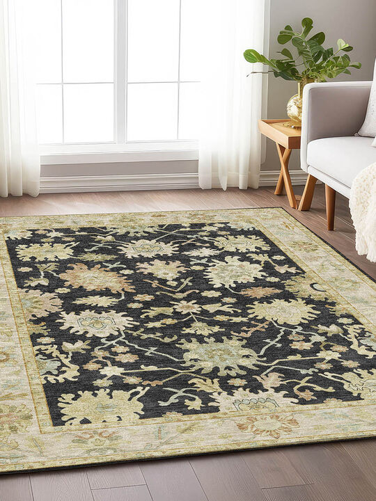 Hatay HY2 Black 3' x 5' Rug