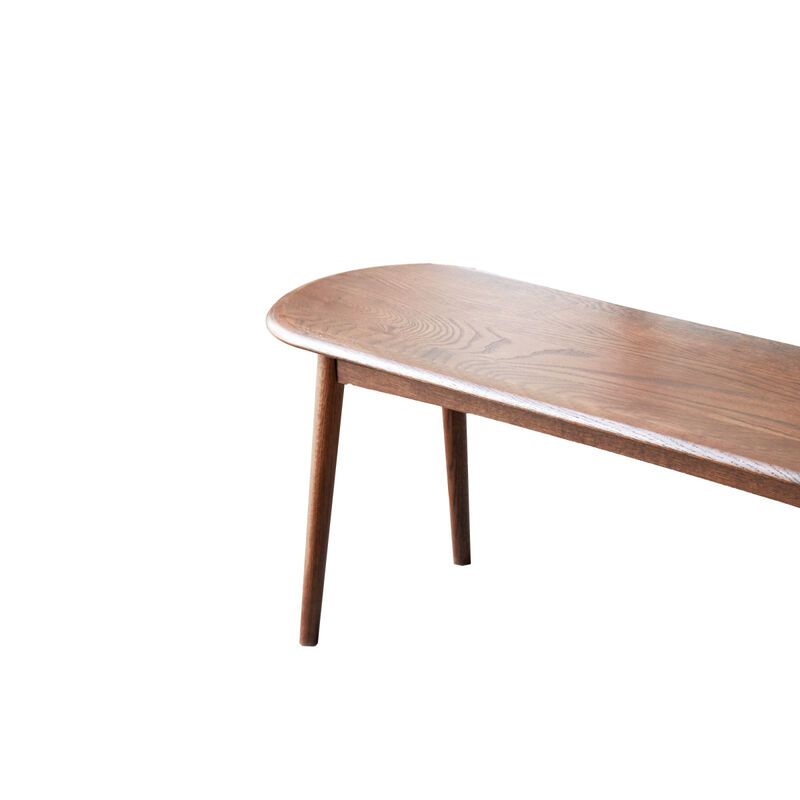 Natural Oak Wood Dining Bench Bed Bench For Dining Room, Bedroom