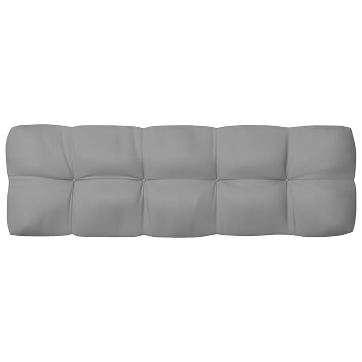 vidaXL Pallet Sofa Cushion Gray 47.2"x15.7"x4.7"