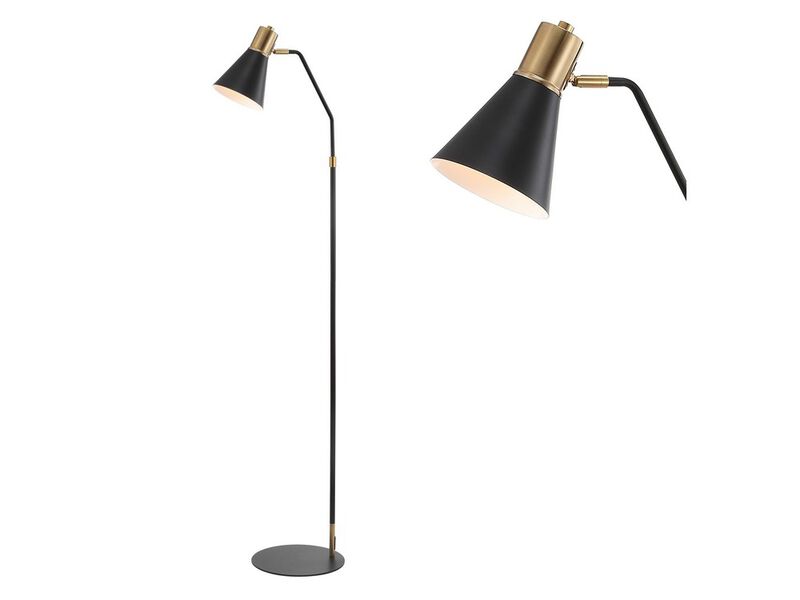 Apollo Modern Metal LED Task Floor Lamp