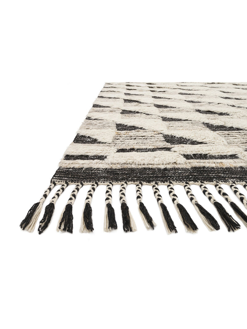 Khalid KF02 Natural/Black 5'6" x 8'6" Rug
