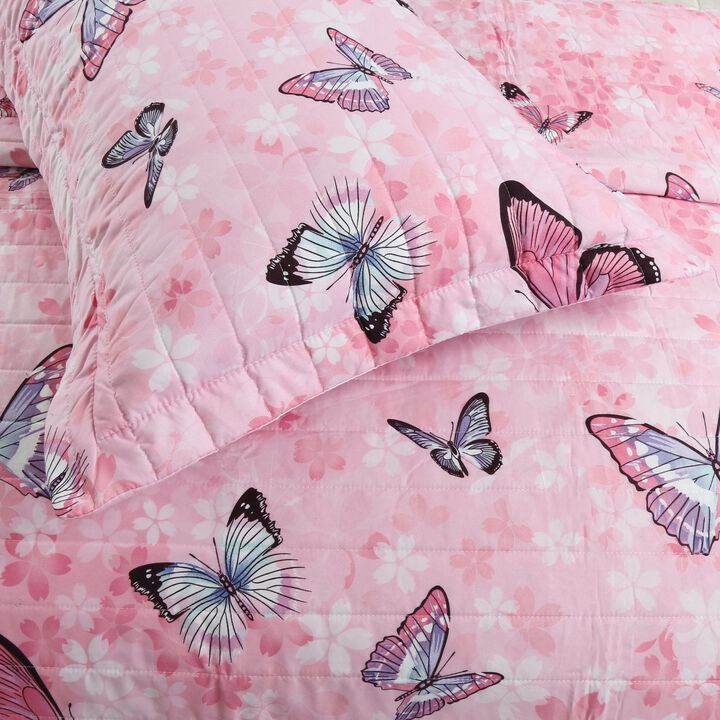 MarCielo Kids Bedspread Quilts Set for Teens Girls Girls Comforter A77.