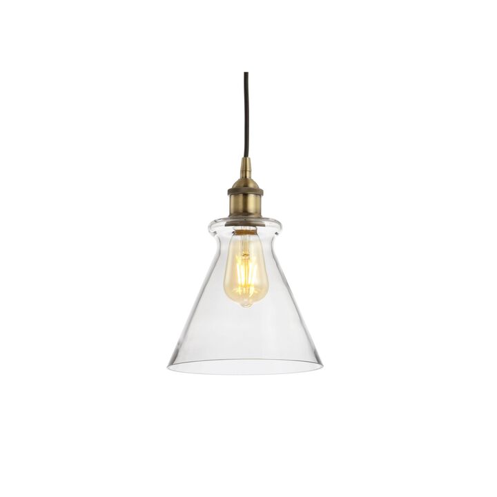 Goldwater Adjustable Drop Metal/Glass LED Pendant