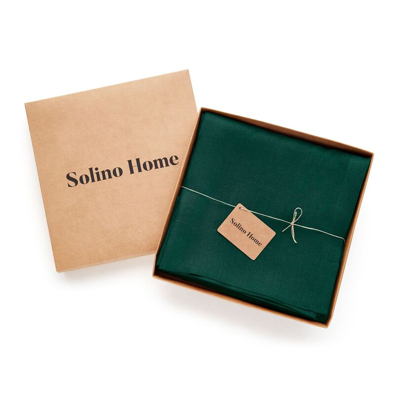 Solino Home 100% Pure Linen Curtain | Linen for Thanksgiving, Christmas