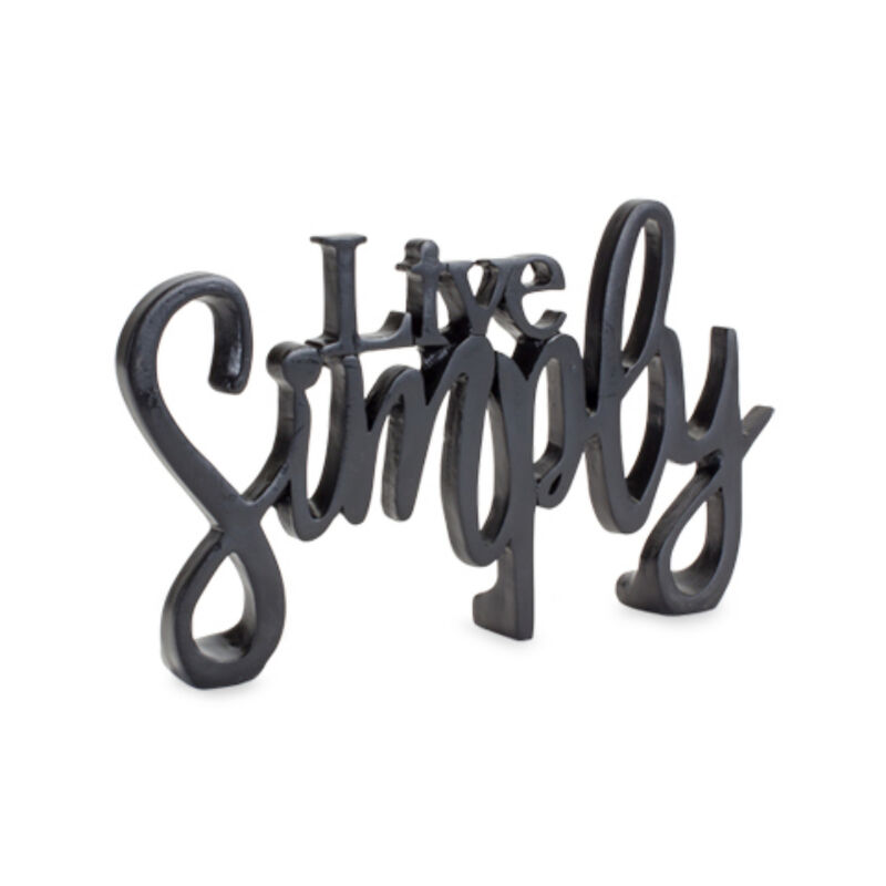 Set of 2 "Cozy and Simply" Signs – Charming Home Décor for Indoor and Outdoor Spaces