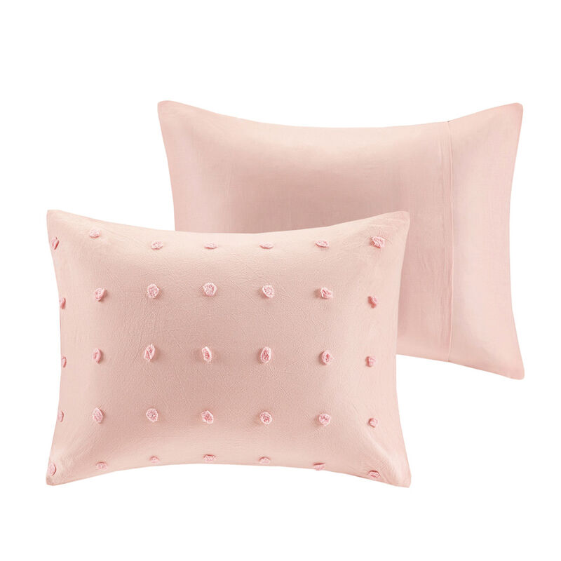 Gracie Mills Grady Elegance Defined Cotton Jacquard Comforter Set with Euro Shams and Throw Pillows