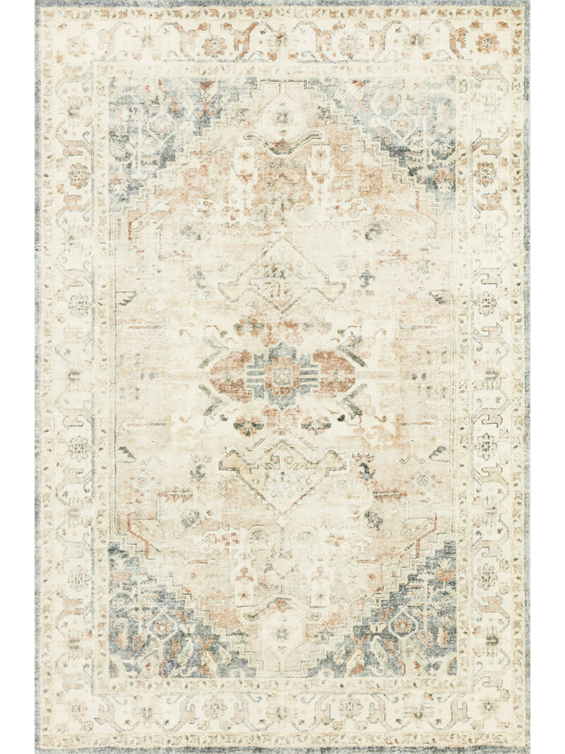 Rosette ROS06 Clay/Ivory 7'6" x 9'6" Rug