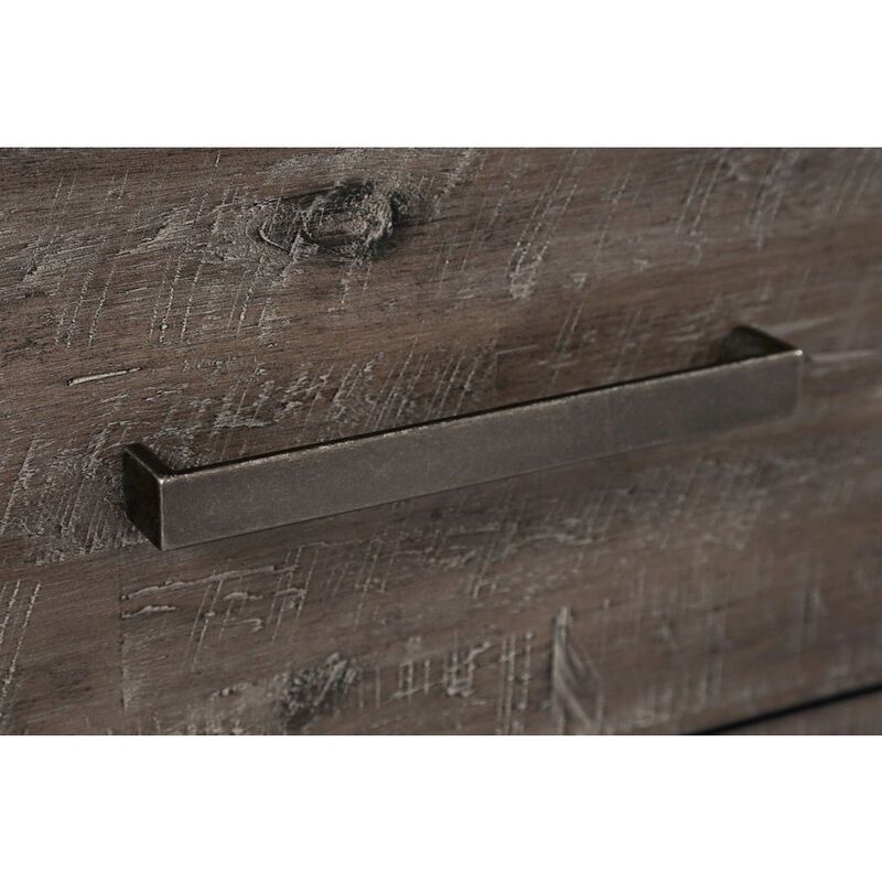 Jofran East Hampton Distressed Solid Wood Media Unit