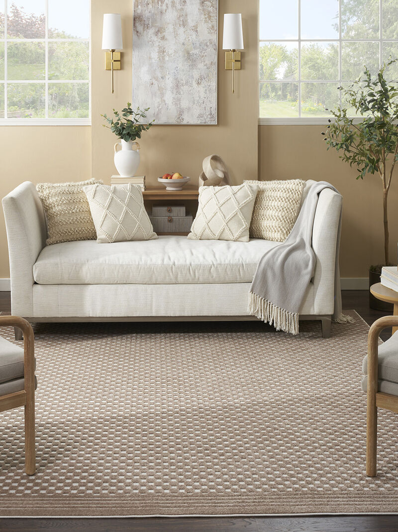 Care Free CAF02 Brown 9'2" x 12' Rug