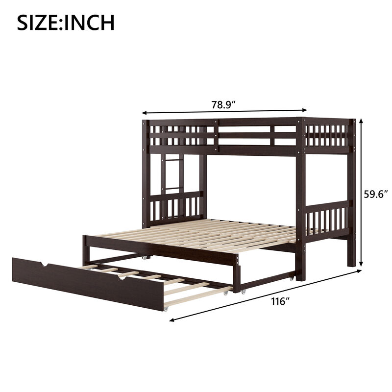 Merax Classic Pull-Out Multi-Functional Bunk Bed