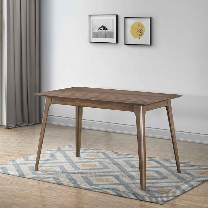 New Classic Furniture Oscar Wood Counter Height Table in Walnut