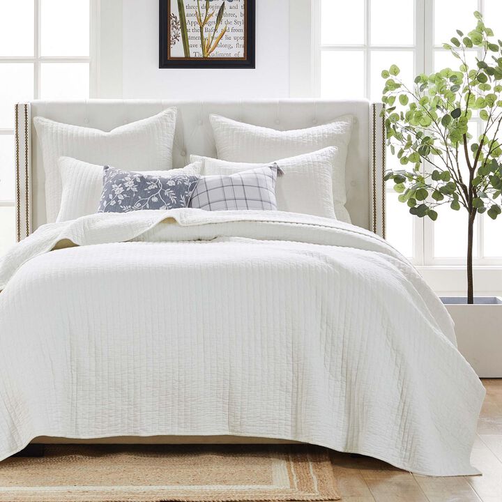 Greenland Home Fashions Monterrey Finely Stitched Quilt Set Classic Solid Color