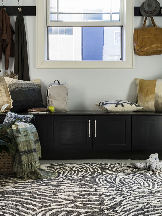 Juneau JY04 Charcoal/Silver 18" x 18" Sample Rug