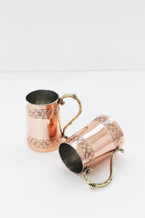 Coppermill Kitchen Vintage Inspired Tankard Stein Mugs Set/2