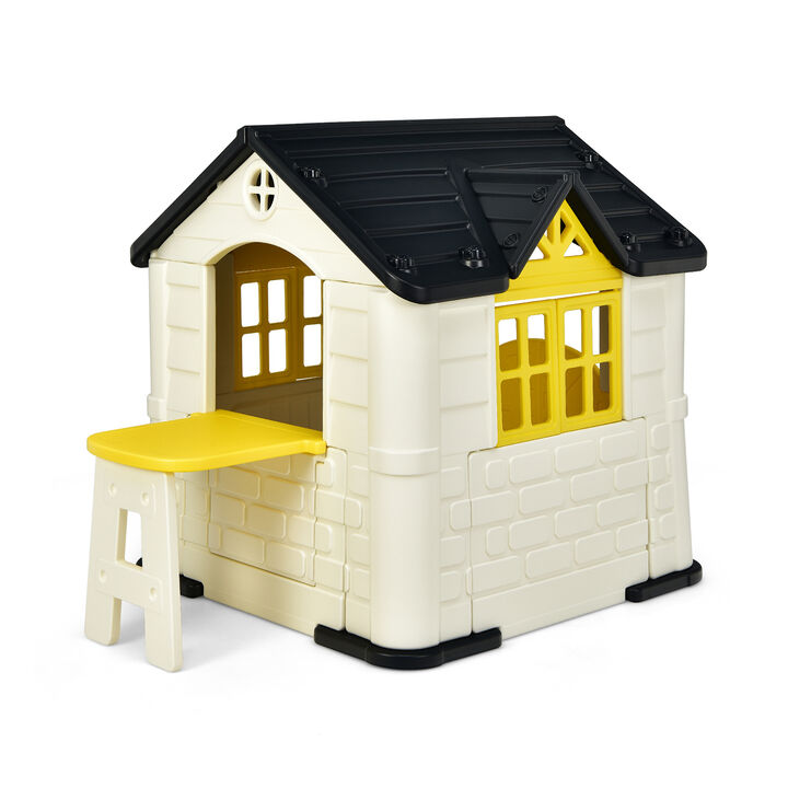 Kid"s Playhouse Pretend Toy House For Boys and Girls 7 Pieces Toy Set