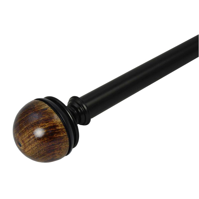 Exotic Demi Curtain Rod Set, Adjustable Length from 72" to 144"