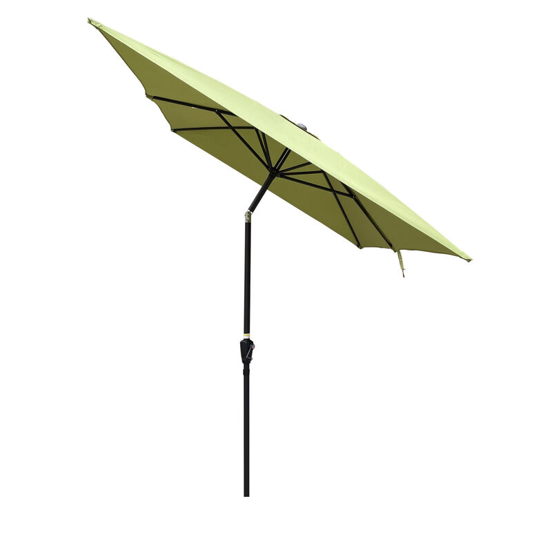 6 x 9ft Patio Umbrella Outdoor Waterproof Umbrella with Crank and Push Button Tilt without flap for Garden Backyard Pool Swimming Pool Market