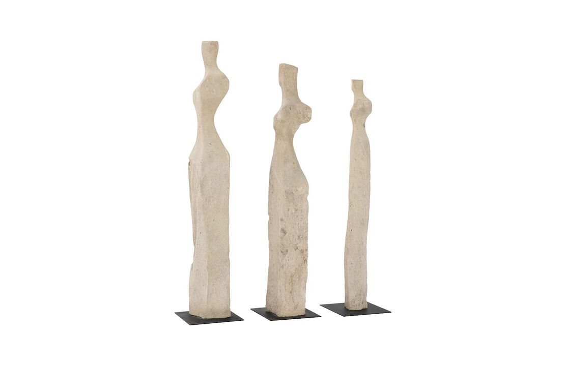 Cast Women Sculptures Set of 3