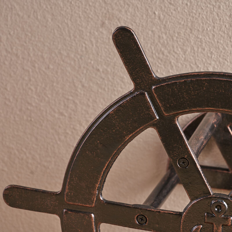 Streamdale Nautical Decor Wall Mount Hose Holder | Artistic Backyard Accessory