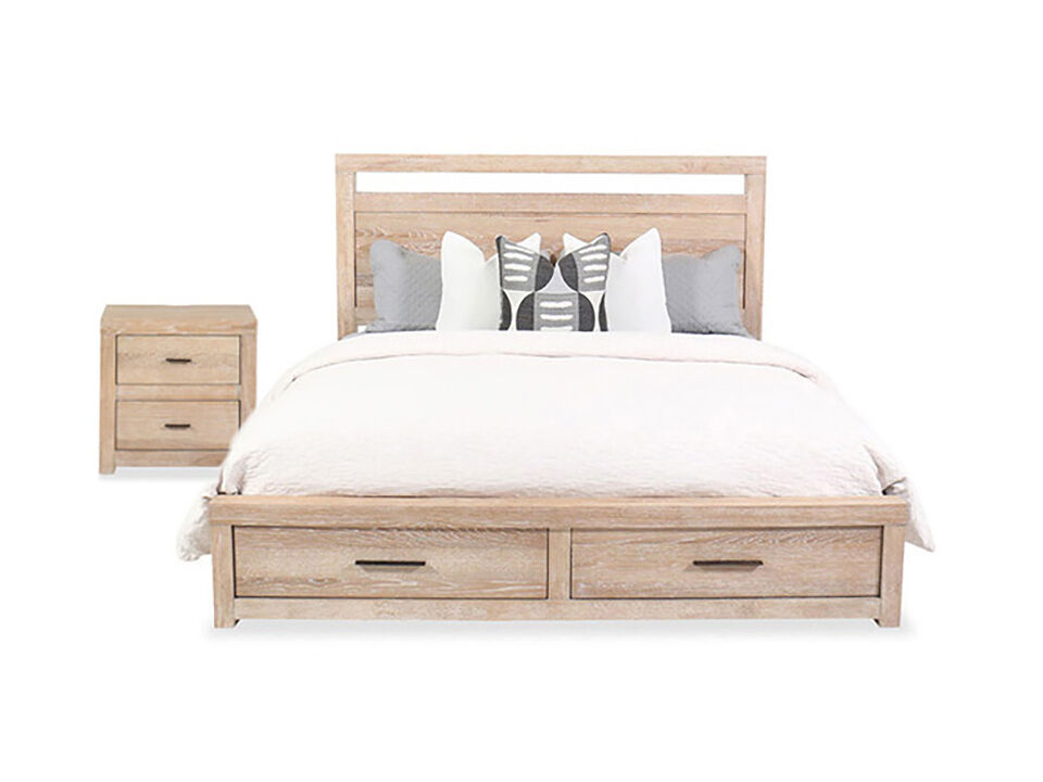 Modern Loft King Khaki 2-Piece Bedroom Set