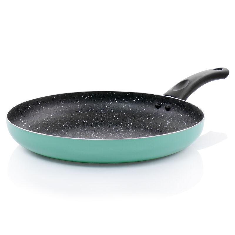 Oster Luneta 11.5 Inch Aluminum Nonstick Frying Pan in Teal