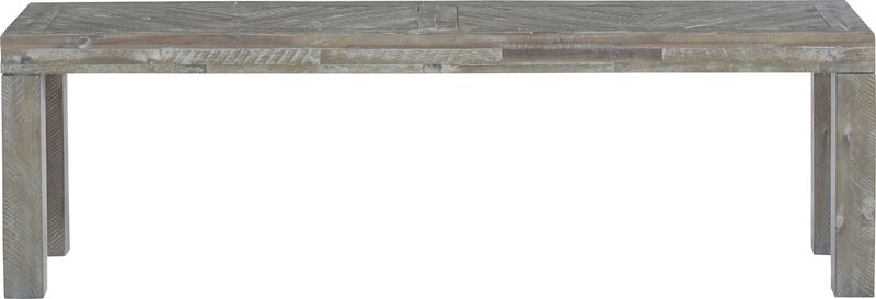 Herringbone Solid Wood Dining Bench