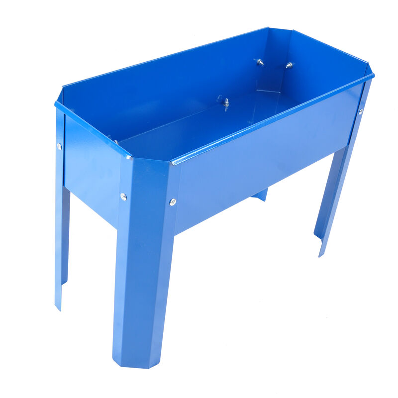 Streamdale Spacious 3-Tier Galvanized Steel Planter with Vibrant Colors