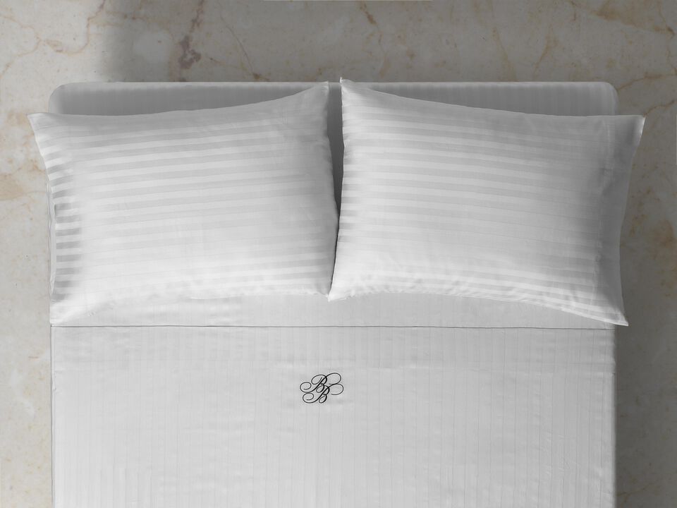 Brooks Brothers Sateen Stripe Cotton Sateen Pillowcase Pair