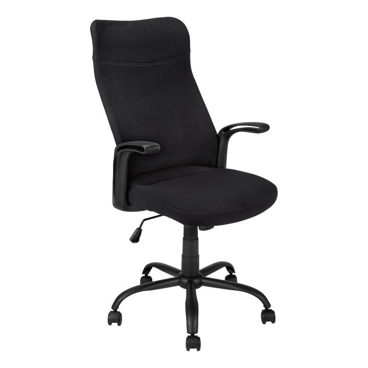 Monarch Specialties I 7248 Office Chair, Adjustable Height, Swivel, Ergonomic, Armrests, Computer Desk, Work, Metal, Mesh, Black, Contemporary, Modern