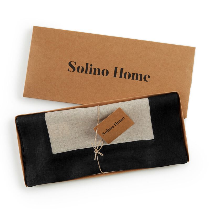 Solino Home 100% Pure Linen Table Runner | Contempo