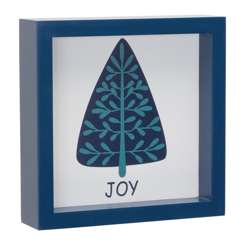 Noel, Jolly and Joy Tree Sign (Set of 6)  MDF