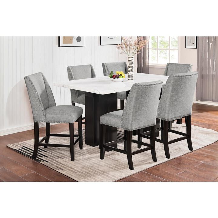 New Classic Furniture Faust Counter Chair (2 Per Carton)-Gray