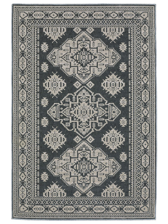 Intrigue 3'10" x 5'5" Blue Rug