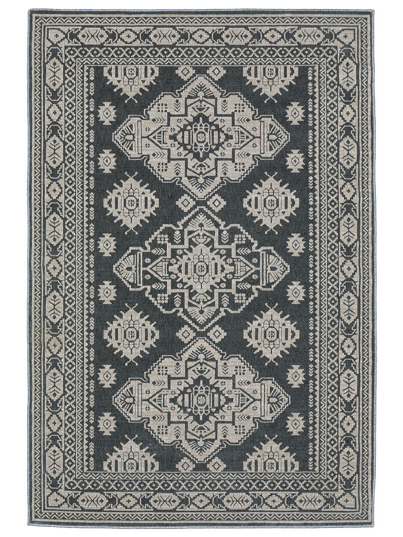 Intrigue 3'10" x 5'5" Blue Rug