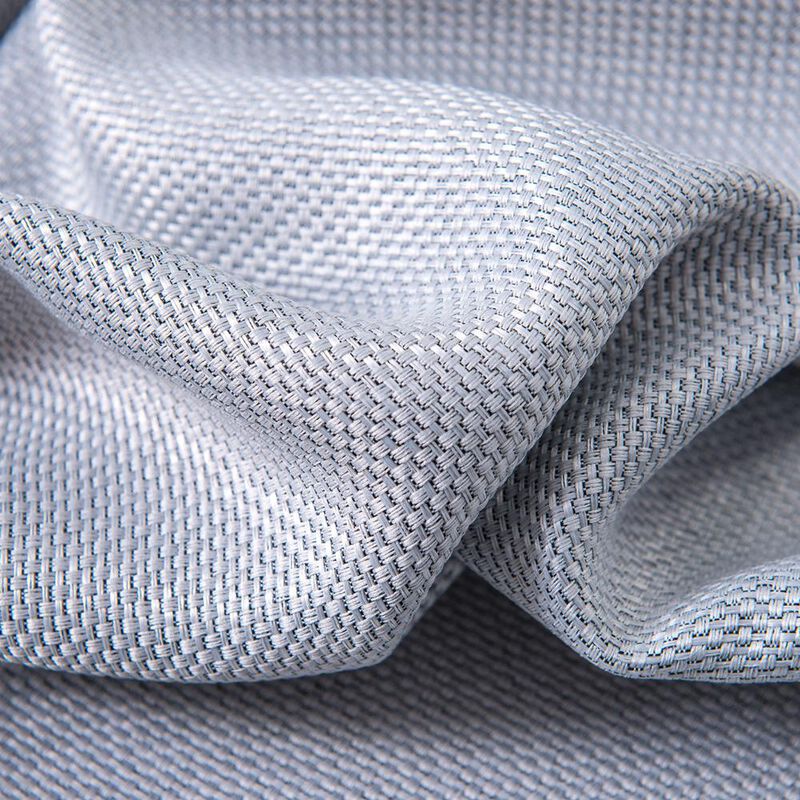 Lucas Jacquard Blackout Grommet Curtain Panel Silver by Olivia Gray
