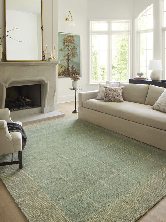 Francis FRA02 Green/Natural 7'9" x 9'9" Rug