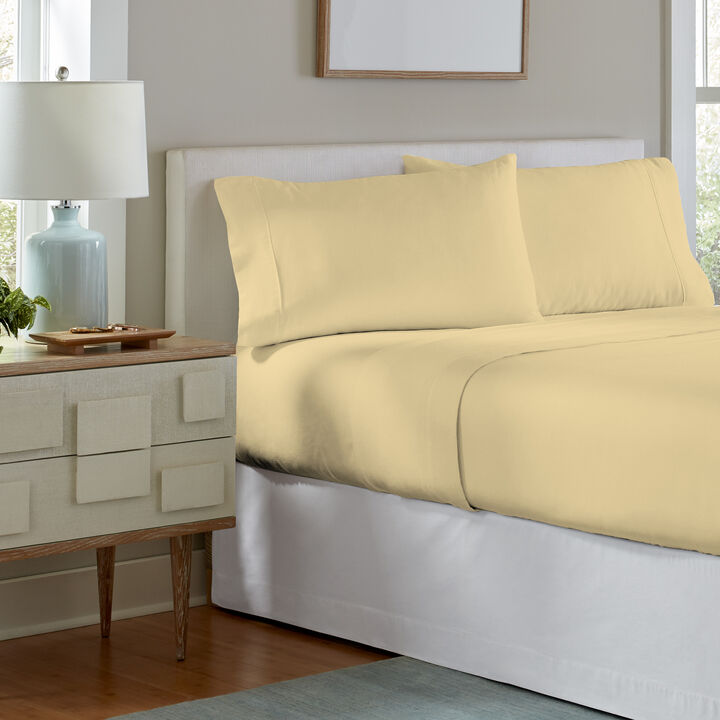 Pointehaven Super Heavy Weight 200 GSM 100% Soft Cotton Jensen Printed Flannel Deep Pocket 3 pc Sheet Set, Twin Extra Long