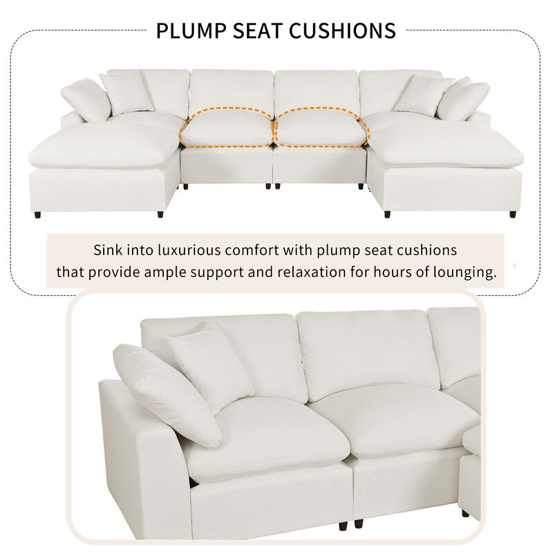 Merax Modern U-Shape Sectional Sofa