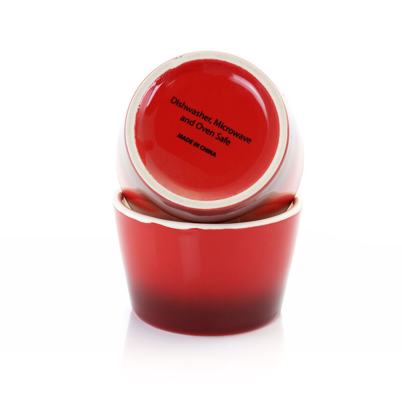 Crock Pot Artisan 2 Piece 8 Ounce Stoneware Ramekin Set in Red