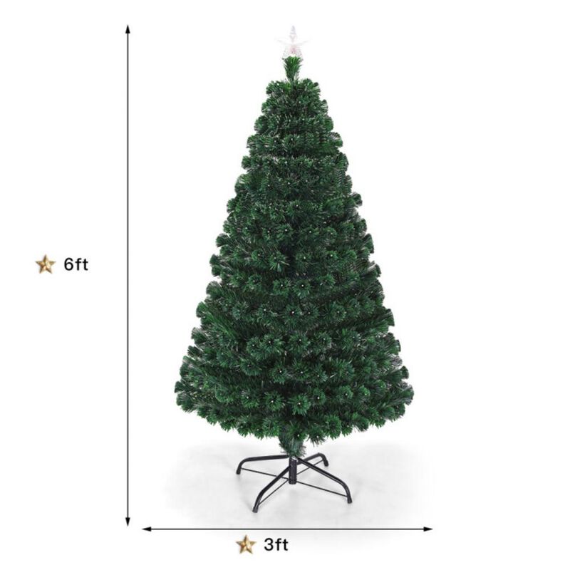 Artificial Christmas Tree with LED Light and Metal Stand