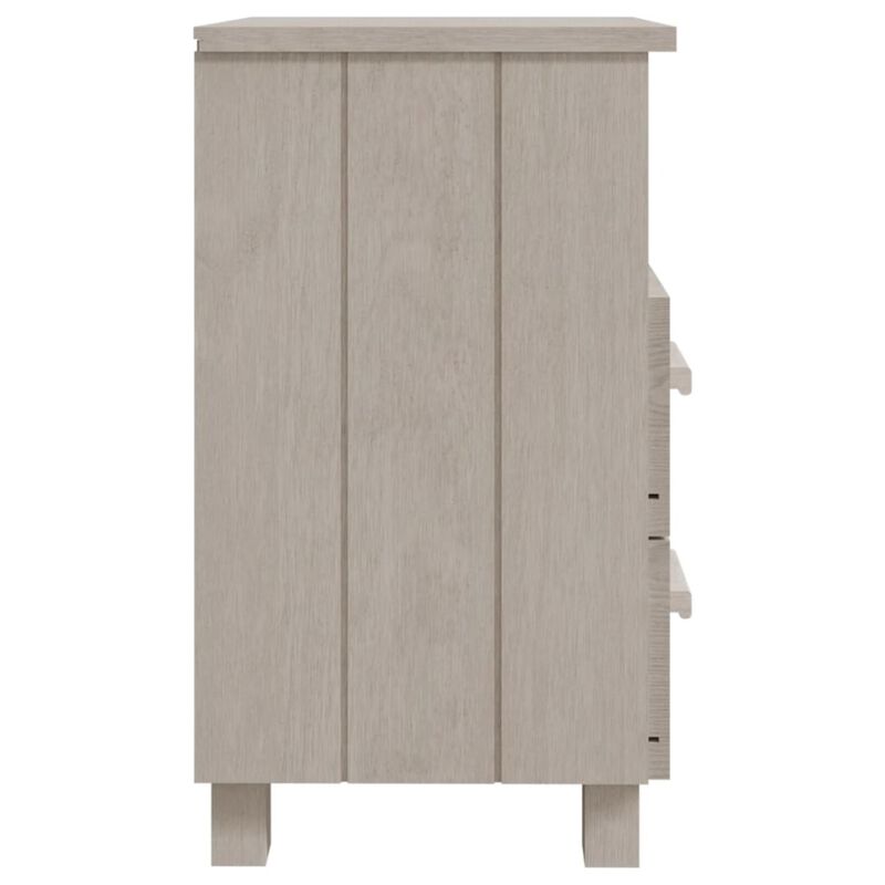 vidaXL Bedside Cabinets 2 pcs White 15.7"x13.8"x24.4" Solid Wood Pine