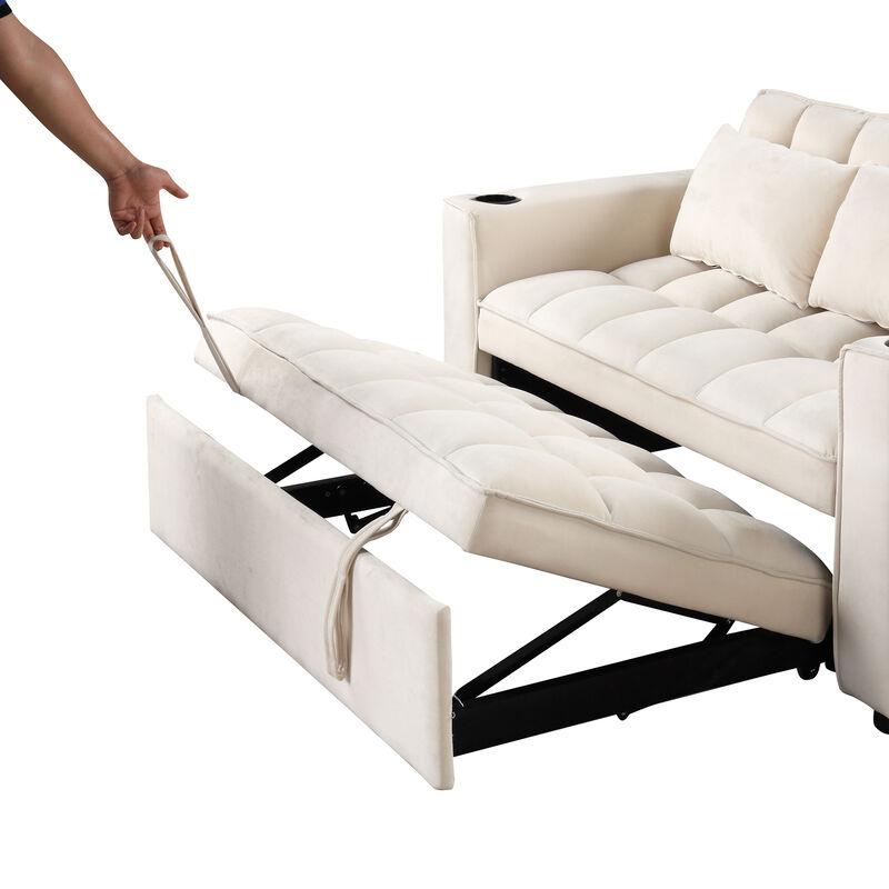 Merax 4-1 Multi-Functional Sofa Bed with Cup Holder