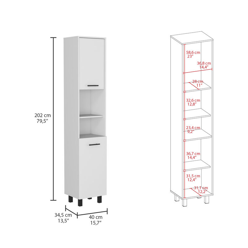 Pantry Cabinet Almada, Kitchen, White