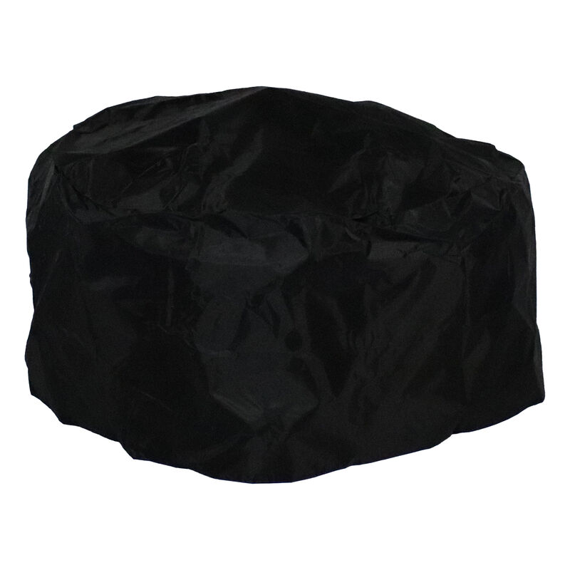 Sunnydaze 30 in Steel Crossweave Fire Pit with Spark Screen - Black