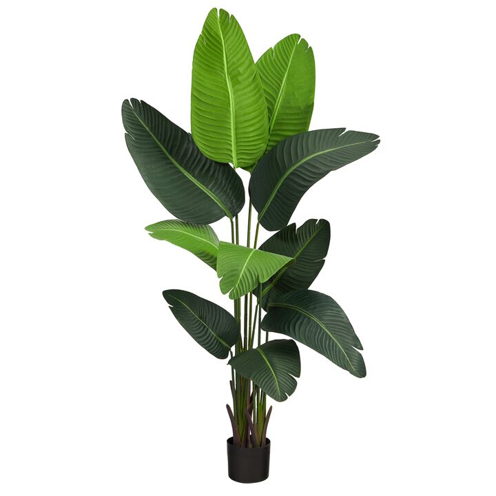 Hivvago 5 Feet Travelers Palm Artificial Tree