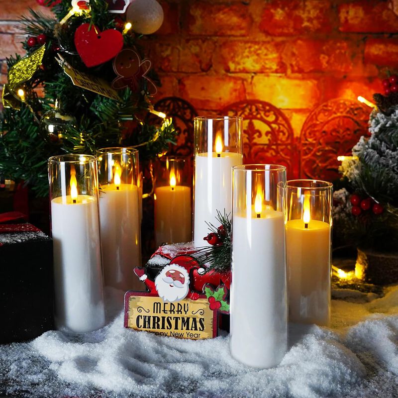 Kakoya Flickering Flameless Candles Battery Operated with Remote