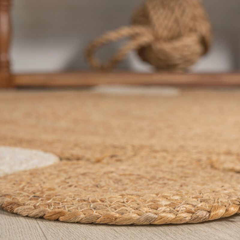 Ayana Two Tone Jute Hippy Area Rug