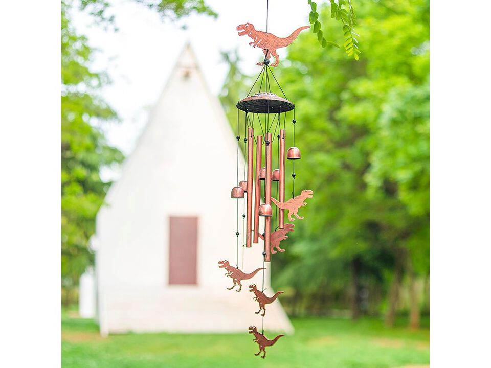 EZTZEN Dinosaur Wind Chimes for Outside,Dinosaur Gifts