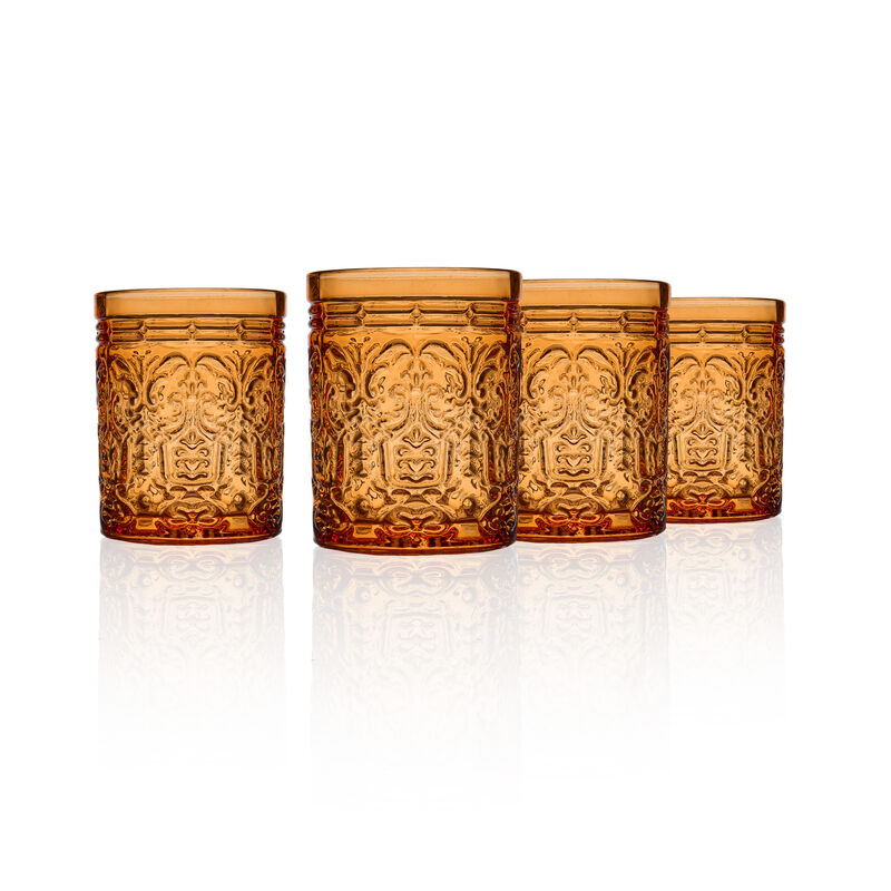 Jax Orange Spice Double Old Fashion, Set of 4